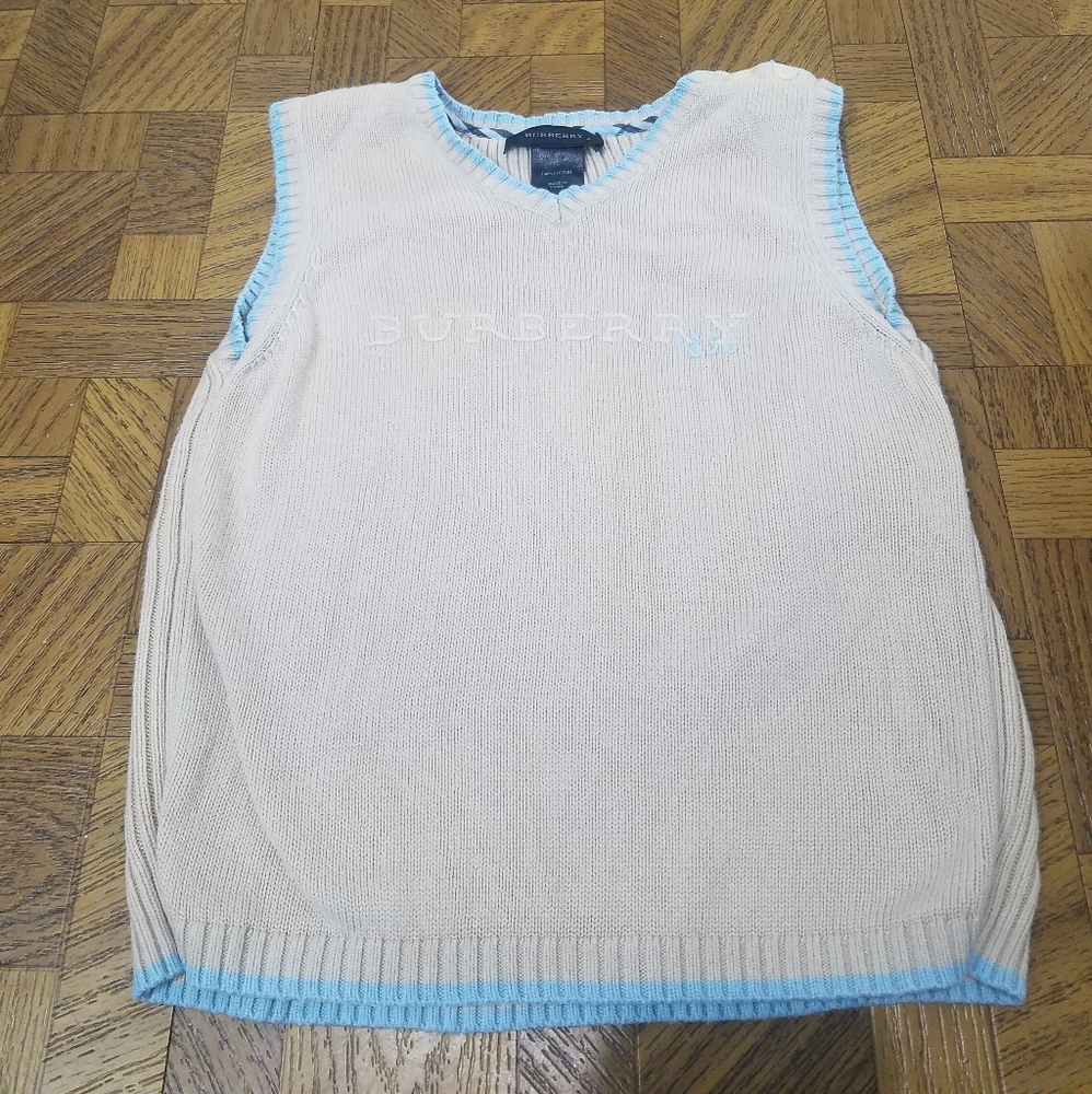 AUTHENTIC Burberry vintage vest sweater SIZE 4 EUC